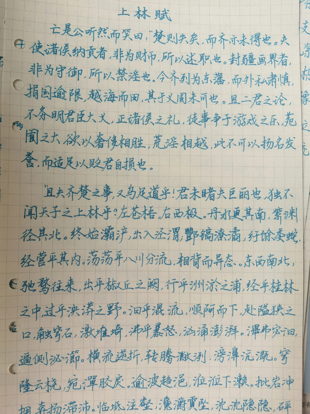 《上林赋》的作者是班固_上林赋色授魂与_女生手抄上林赋是什么梗