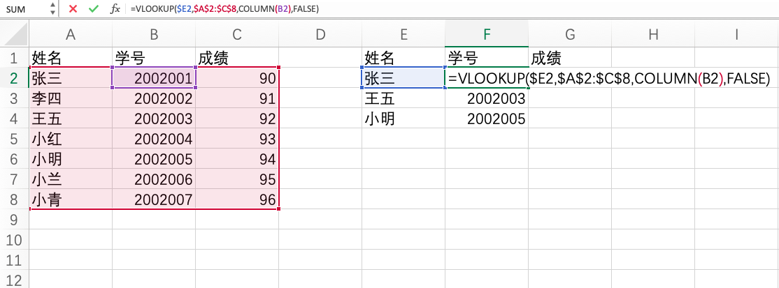 函数vlook的使用方法步骤_vlookup函数怎么用详细步骤_函数vlookup视频教程