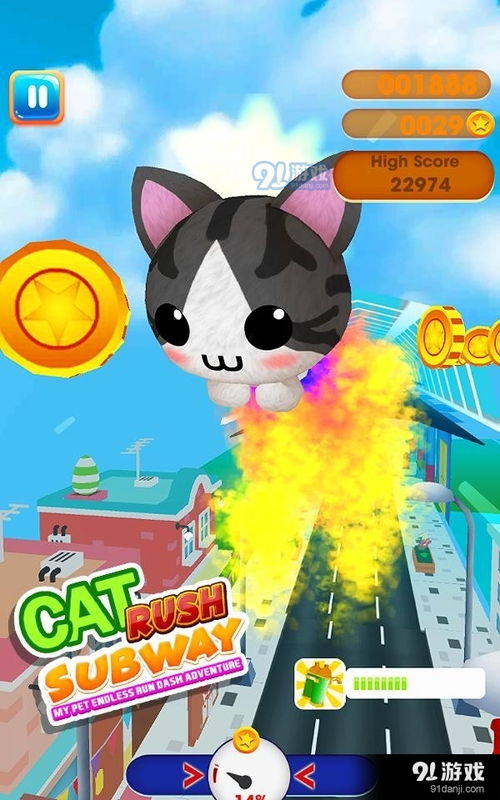 猫咪酷跑游戏,趣味无限